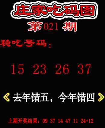 021期庄家吃码图[图]