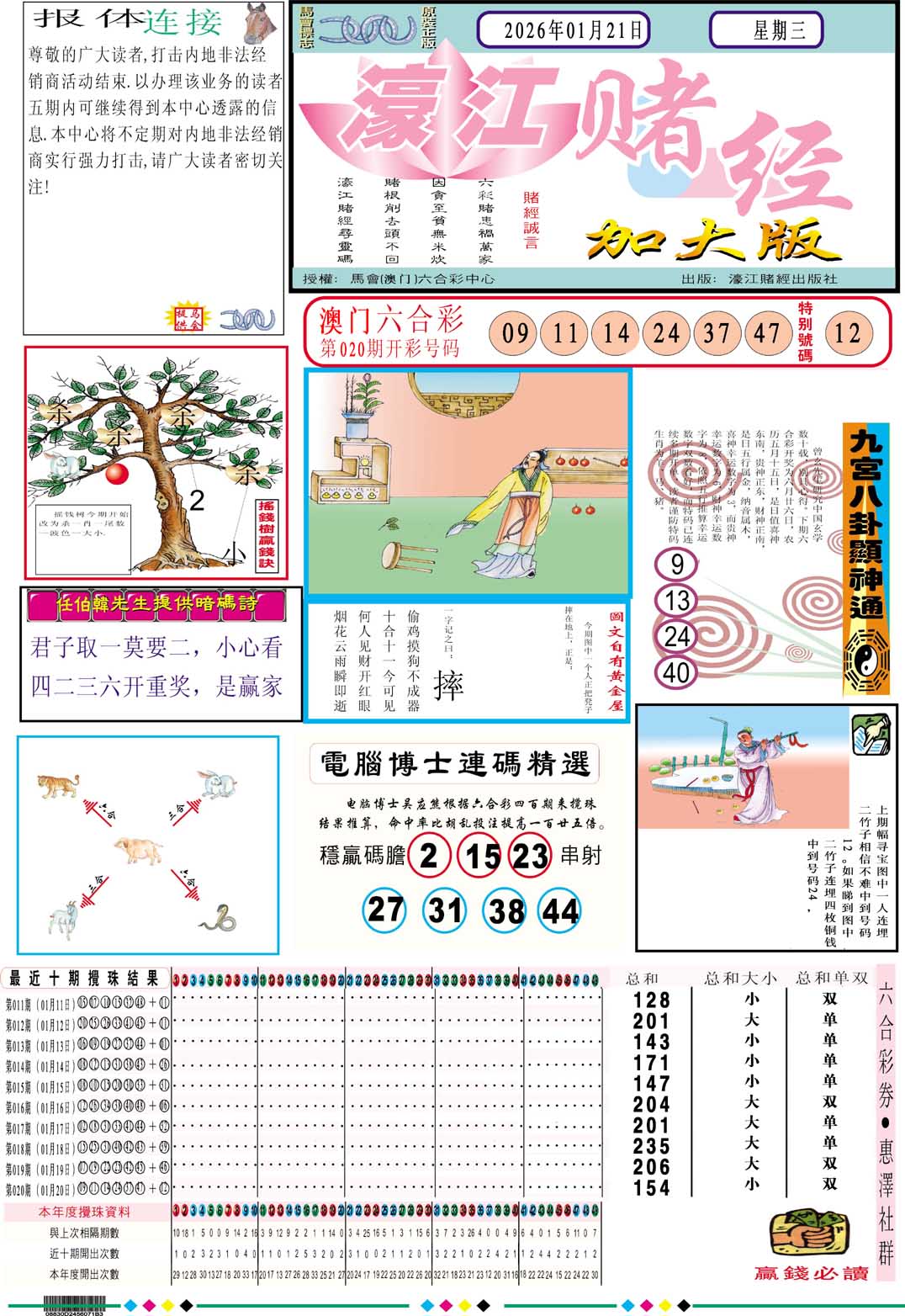 021期濠江赌经A加大版[图]
