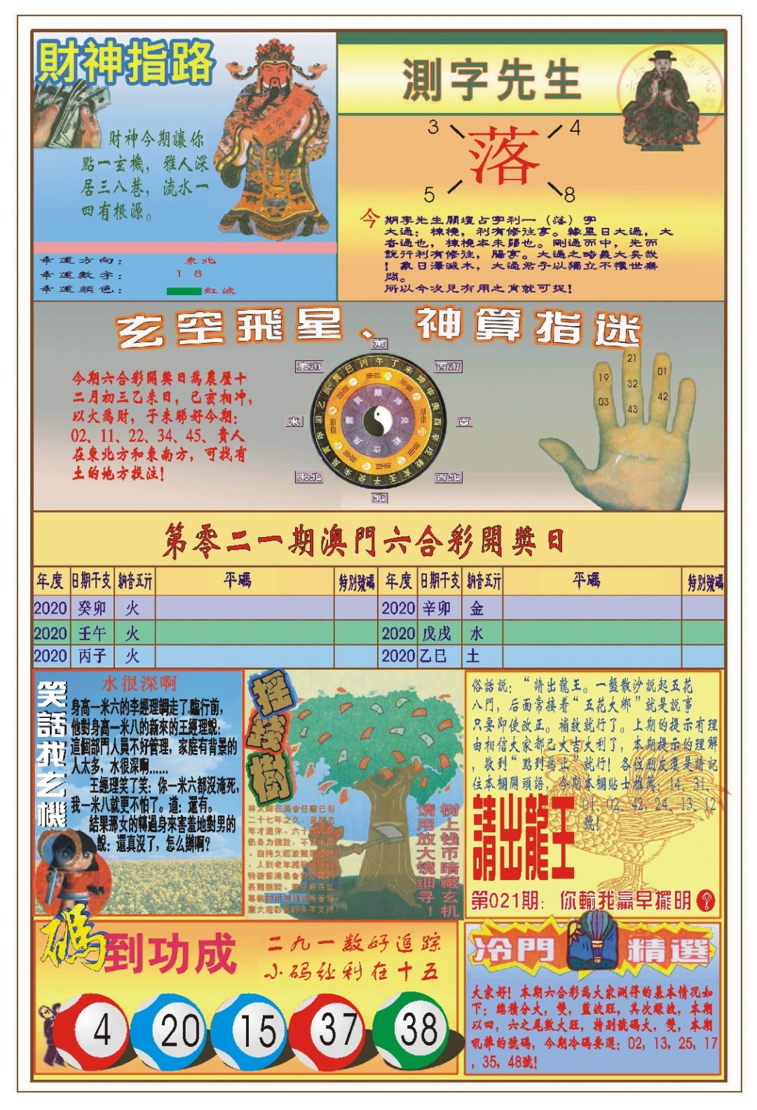 021期(新版)四柱预测B[图]