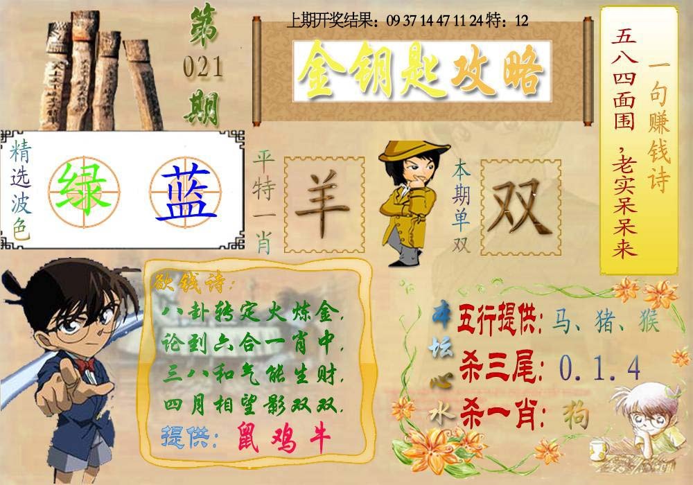 021期《金钥匙攻略》[图]