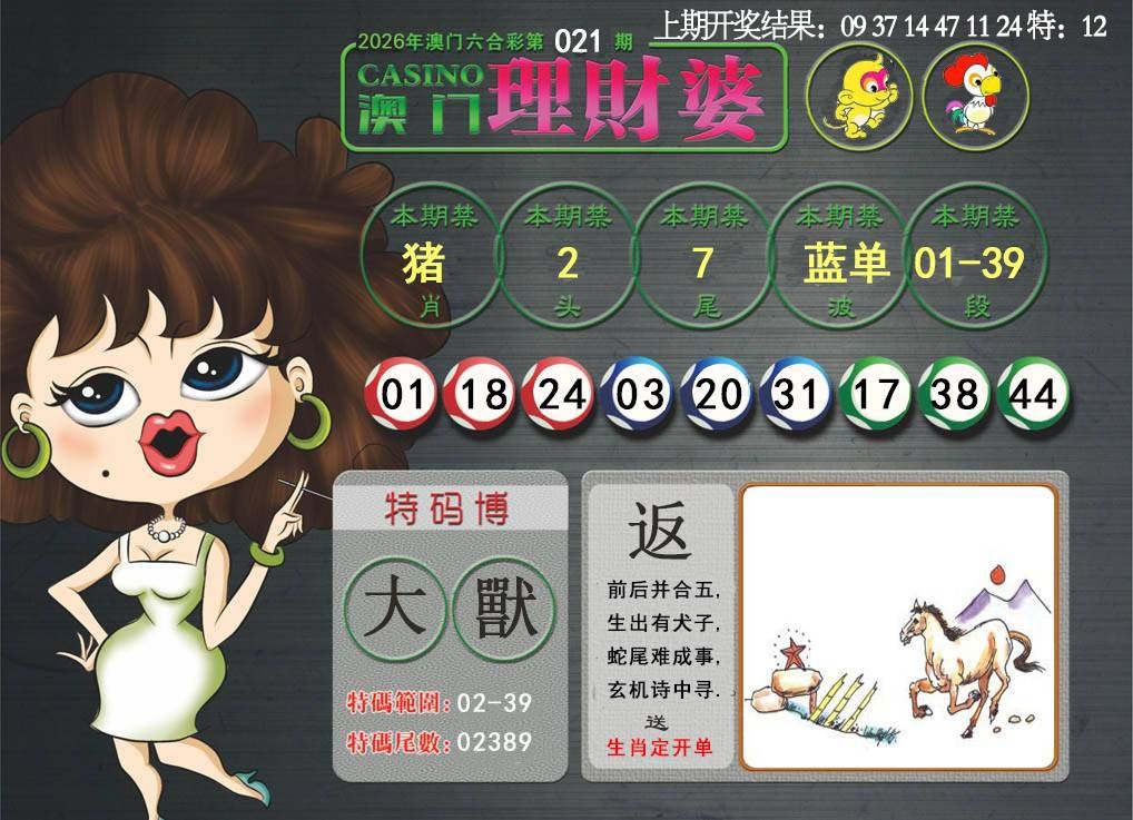 021期澳门理财婆[图]