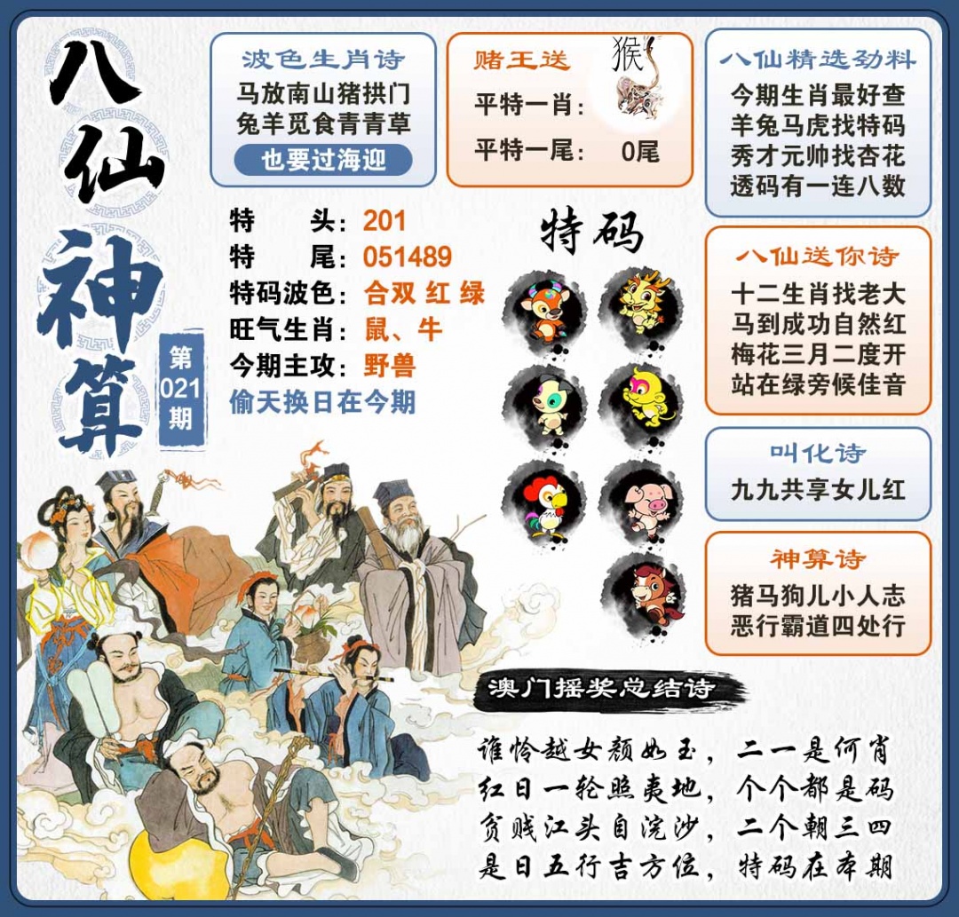 021期八仙神算[图]