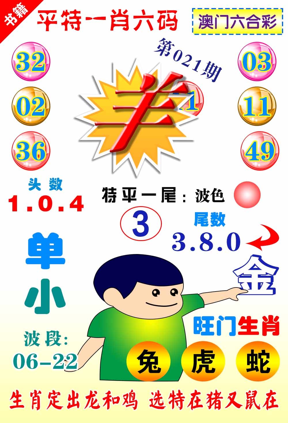 021期澳门一肖六码[图]