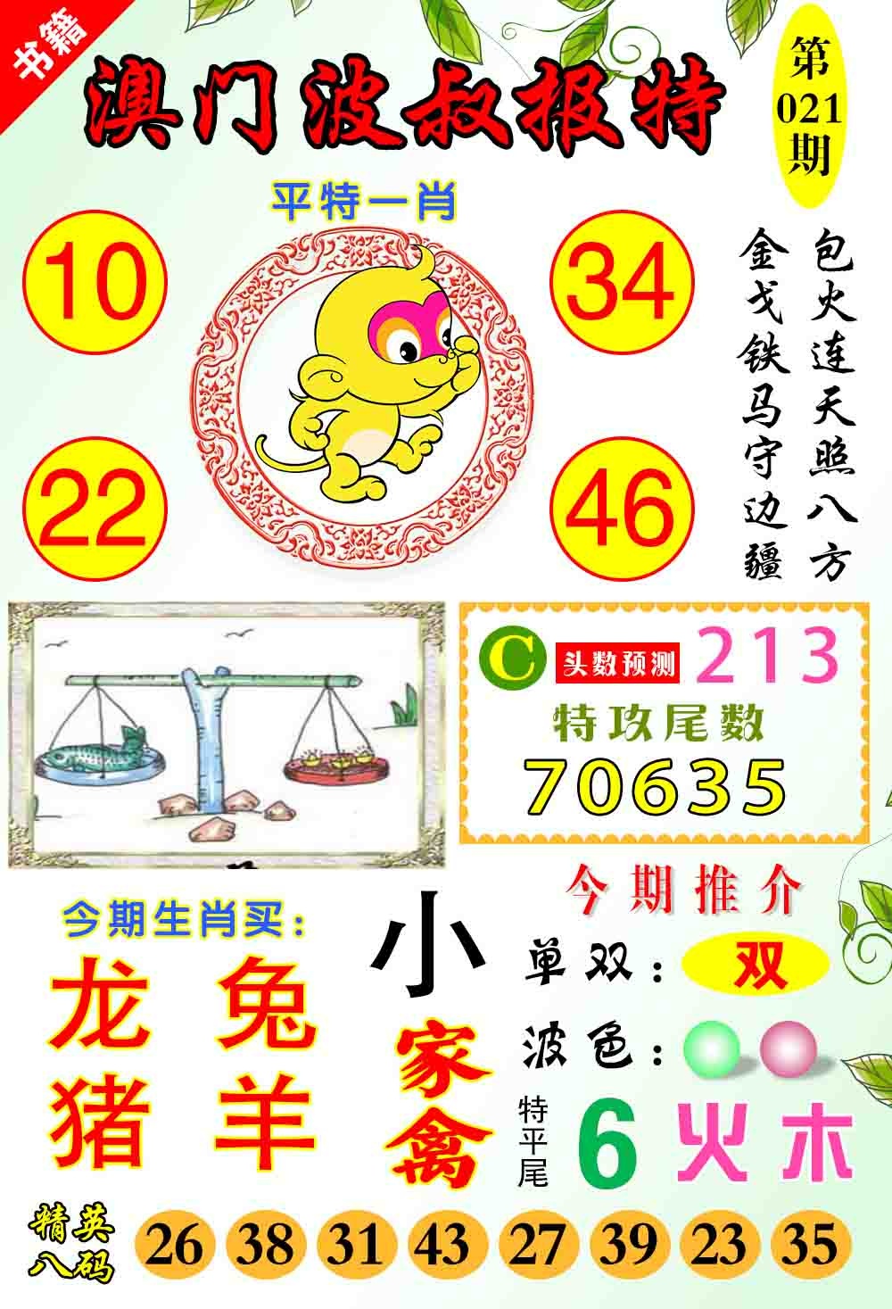 021期澳门波叔报特[图]