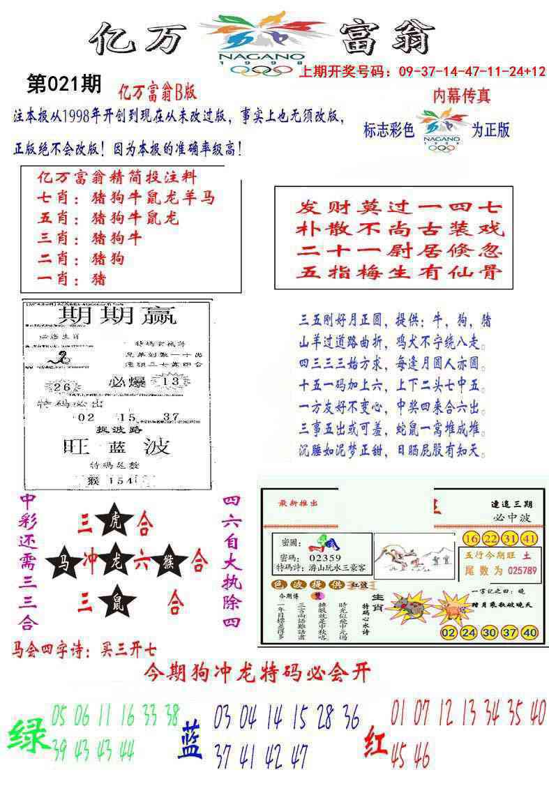 021期亿万富翁B[图]