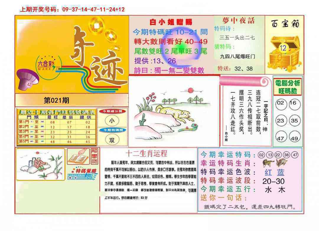 021期九龍奇迹A(推荐)[图]