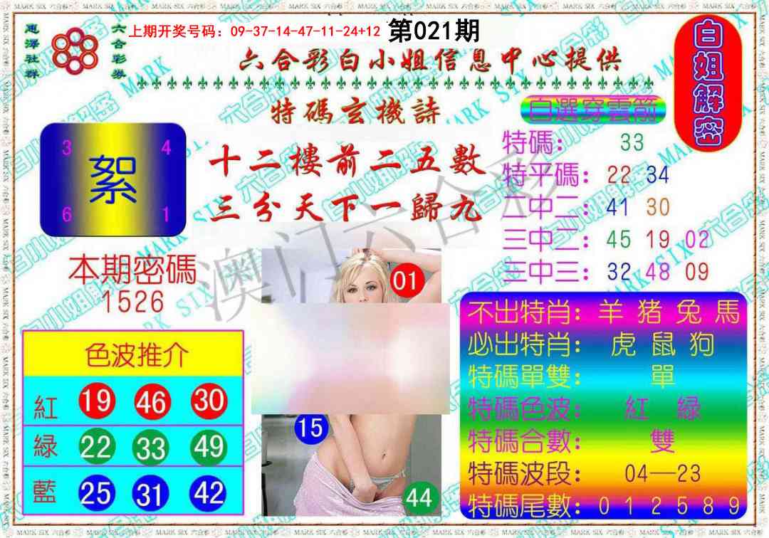 021期白姐解密[图]