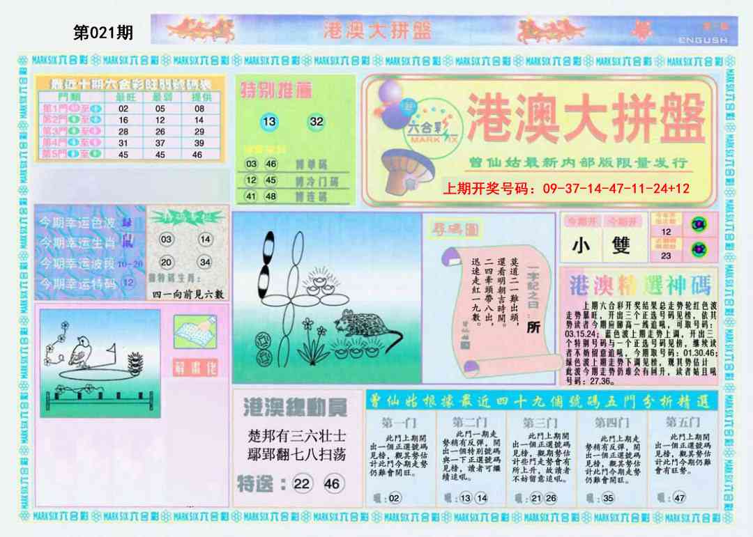 021期港澳大拼盘A[图]