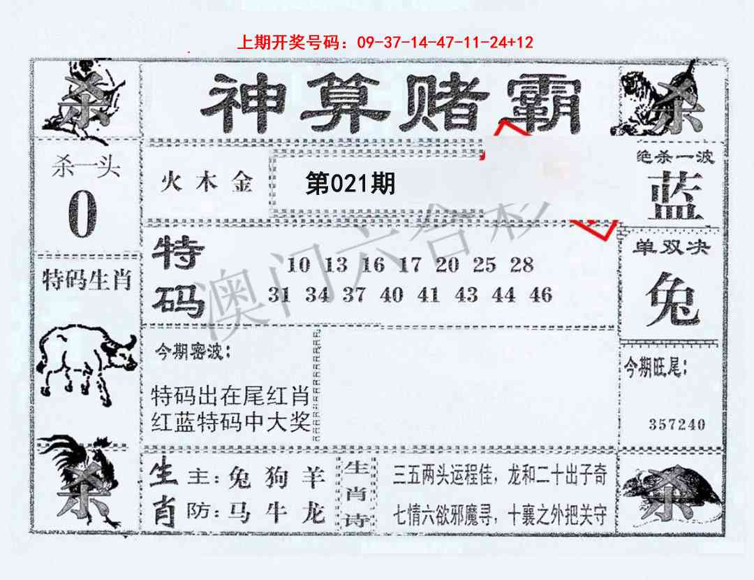 021期神算赌霸[图]