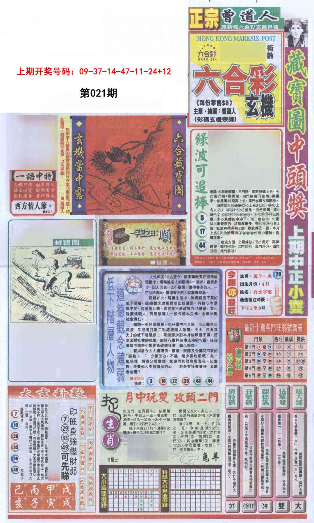 021期新报跑狗A[图]