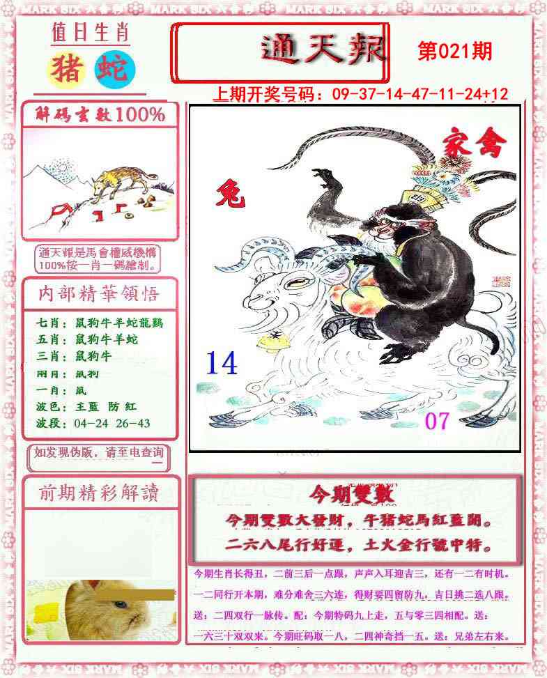 021期小喜通天报[图]