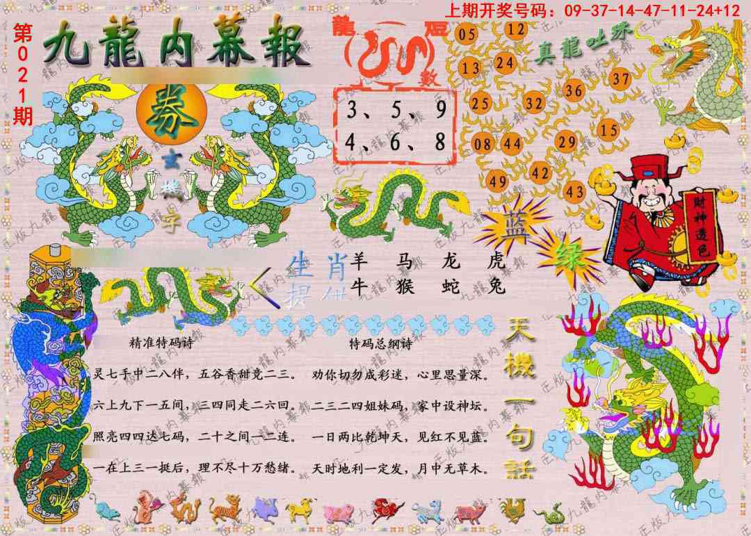 021期正版九龙内幕报[图]