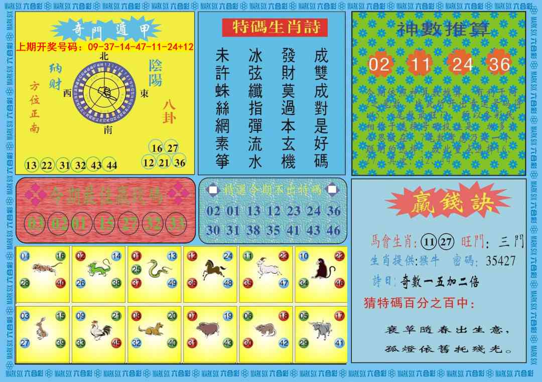 021期黄大仙灵码B[图]