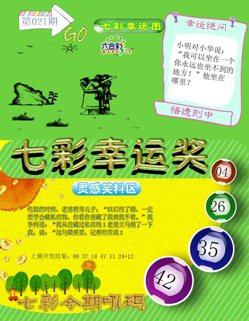 021期七彩幸运奖[图]