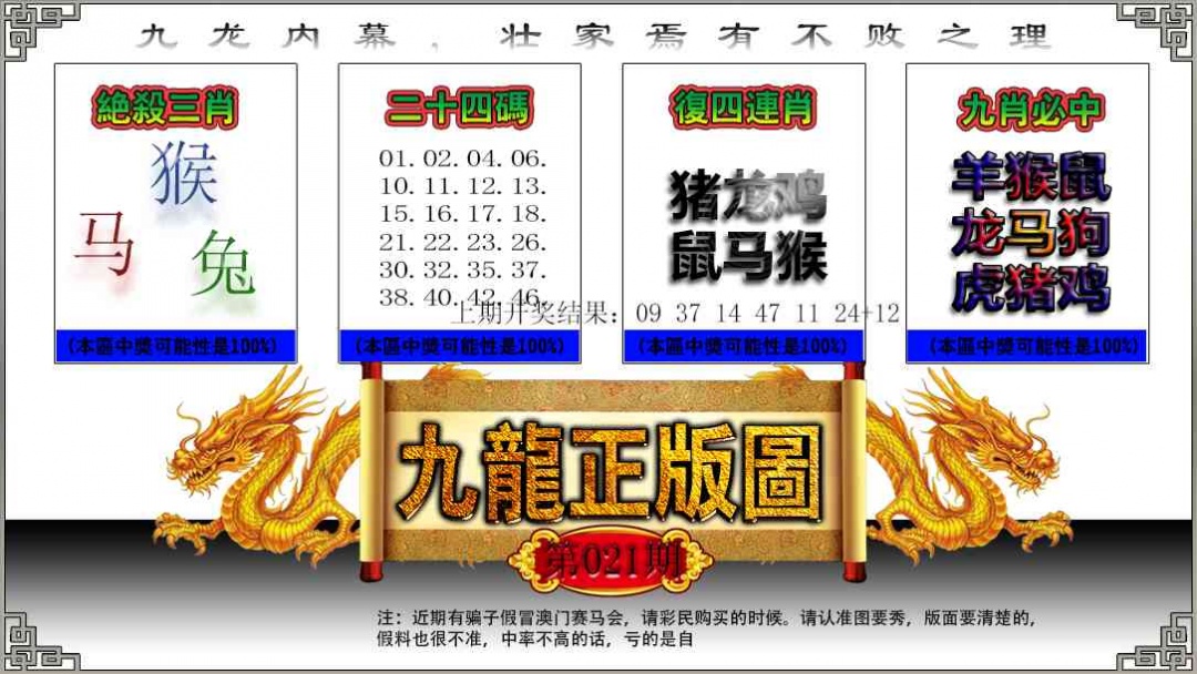 021期九龙正版图[图]