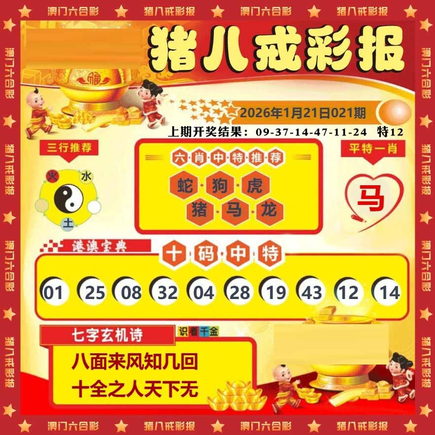 021期猪八戒彩报[图]