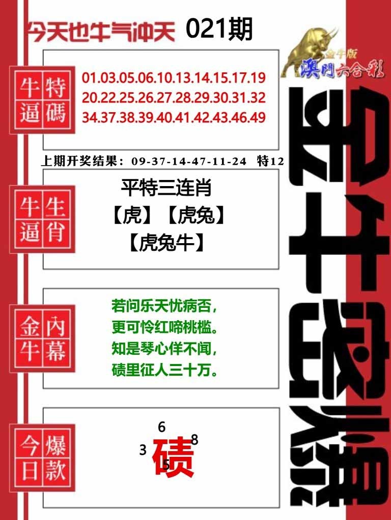 021期金牛密爆[图]